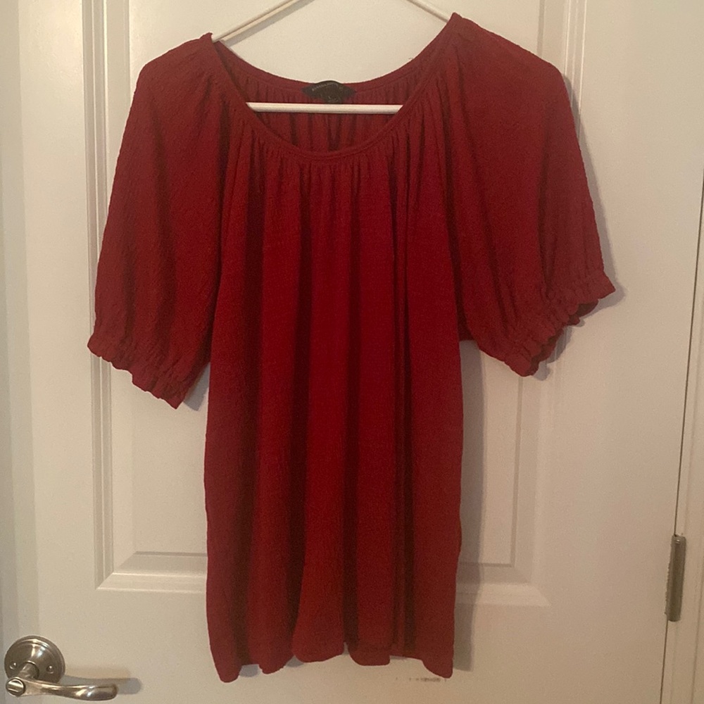 Banana Republic red blouse